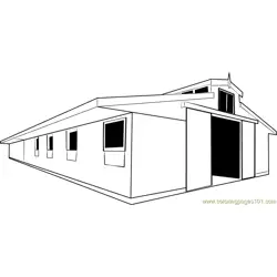 Totterdown Barn Free Coloring Page for Kids
