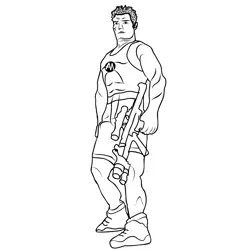 Action Man 1 Free Coloring Page for Kids