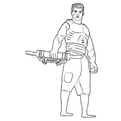 Action Man 2 Free Coloring Page for Kids