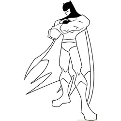 The Batman Free Coloring Page for Kids