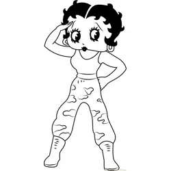 Betty Boop Looking Someone