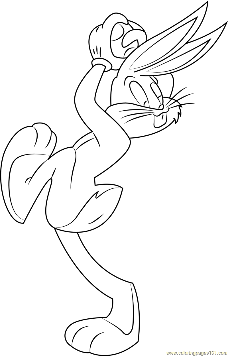Ready Steady Po Coloring Page - Free Bugs Bunny Coloring Pages