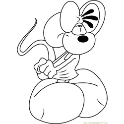 Naughty Diddlina Free Coloring Page for Kids
