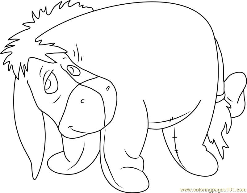 sad eeyore coloring pages - photo #7