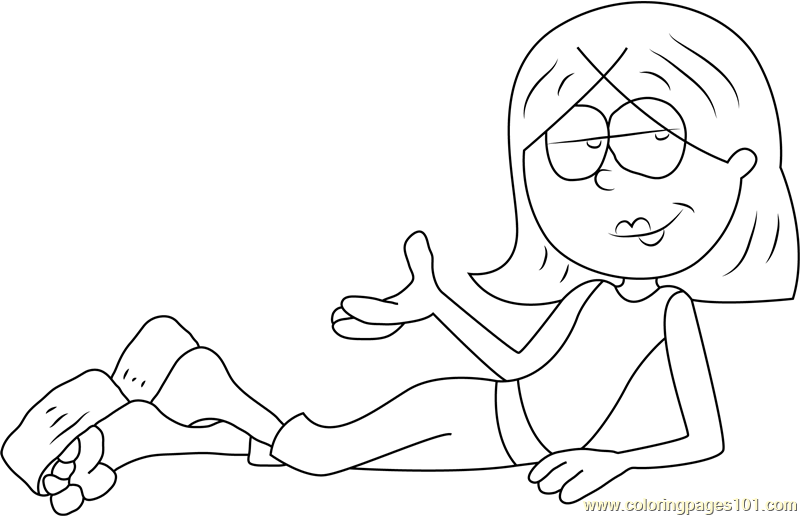 Lizzie McGuire ask What You're Looking For Coloring Page - Free Lizzie