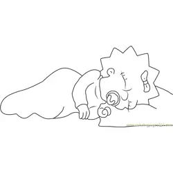 Sweet Dreams Free Coloring Page for Kids
