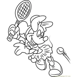 Minnie Mouse Play Badminton