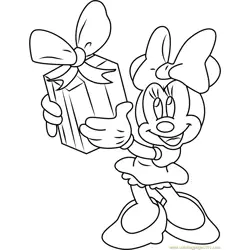 Minnie Mouse taking Gift