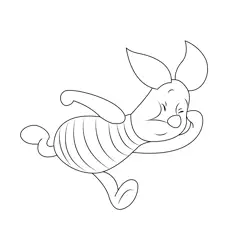 Cry Piglet Free Coloring Page for Kids