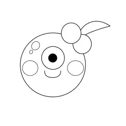 Gabby Smiling Plory and Yoop Free Coloring Page for Kids