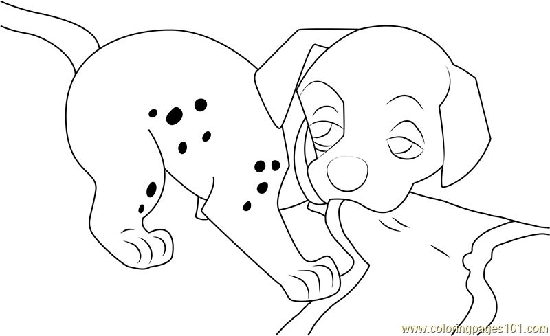 29+ 102 Dalmatians - Domino Coloring Page