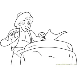 Aladdin Free Coloring Page for Kids