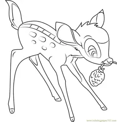 Bambi Thumper Free Coloring Page for Kids