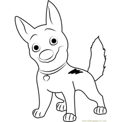 Happy Bolt Free Coloring Page for Kids