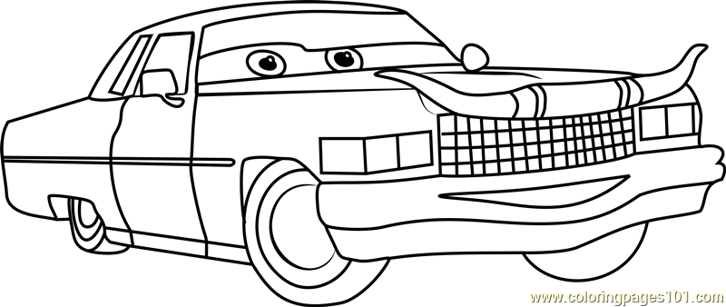 Tex Dinoco from Cars 3 Coloring Page - Free Cars 3 ...