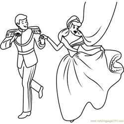 Happy Cinderella and Prince