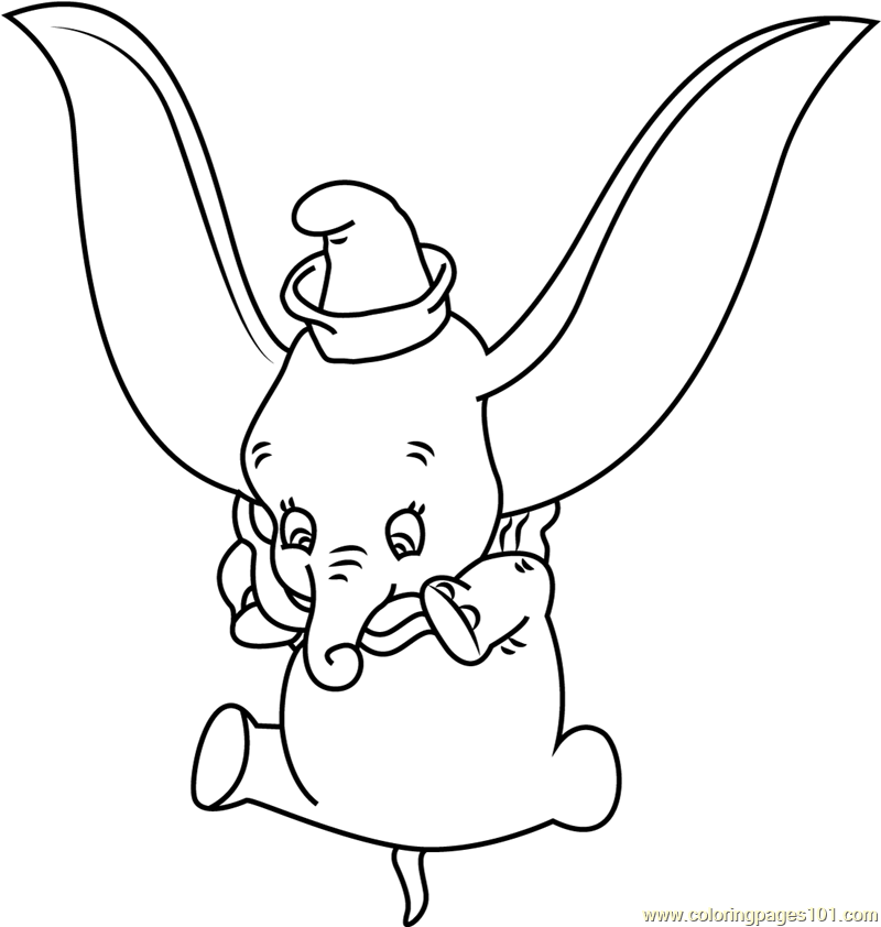 baby disney coloring pages dumbo - photo #33