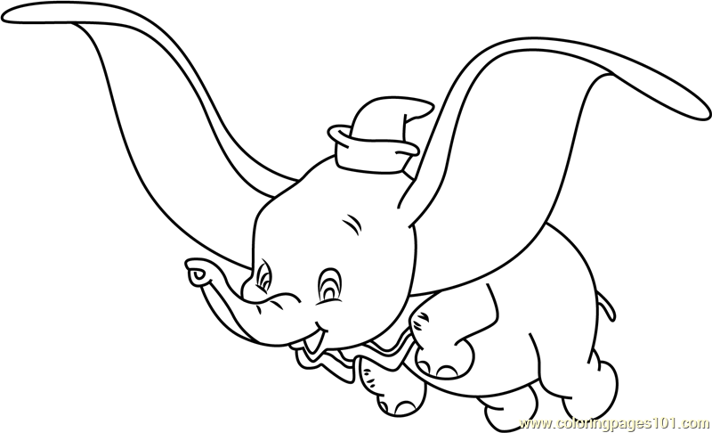 dumbo coloring page  free dumbo coloring pages