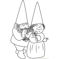 Arnold & Sarah Free Coloring Page for Kids