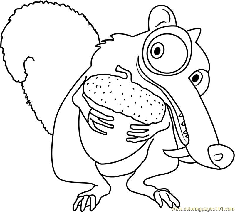 ice age movie coloring pages - photo #2