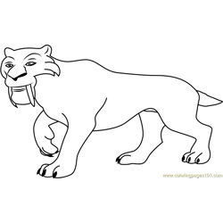 ice age coloring pages diego luna - photo #23