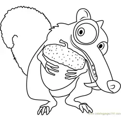Wpid Ice Age Free Coloring Page for Kids