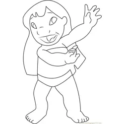 Lilo Free Coloring Page for Kids