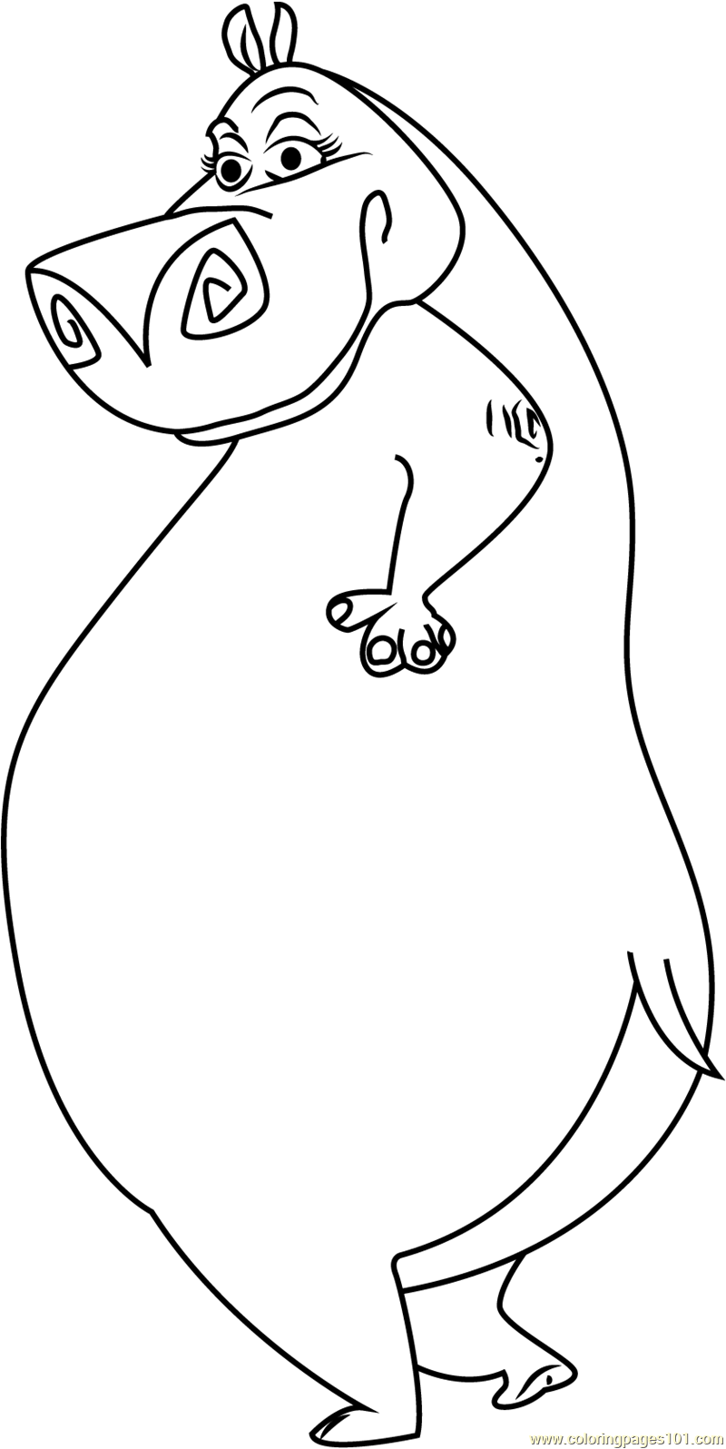 madagascar 3 circus coloring pages - photo #47