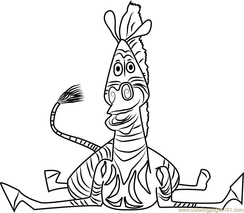 madagascar 3 marty coloring pages - photo #5