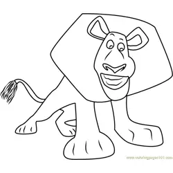 Alex Smiling Free Coloring Page for Kids
