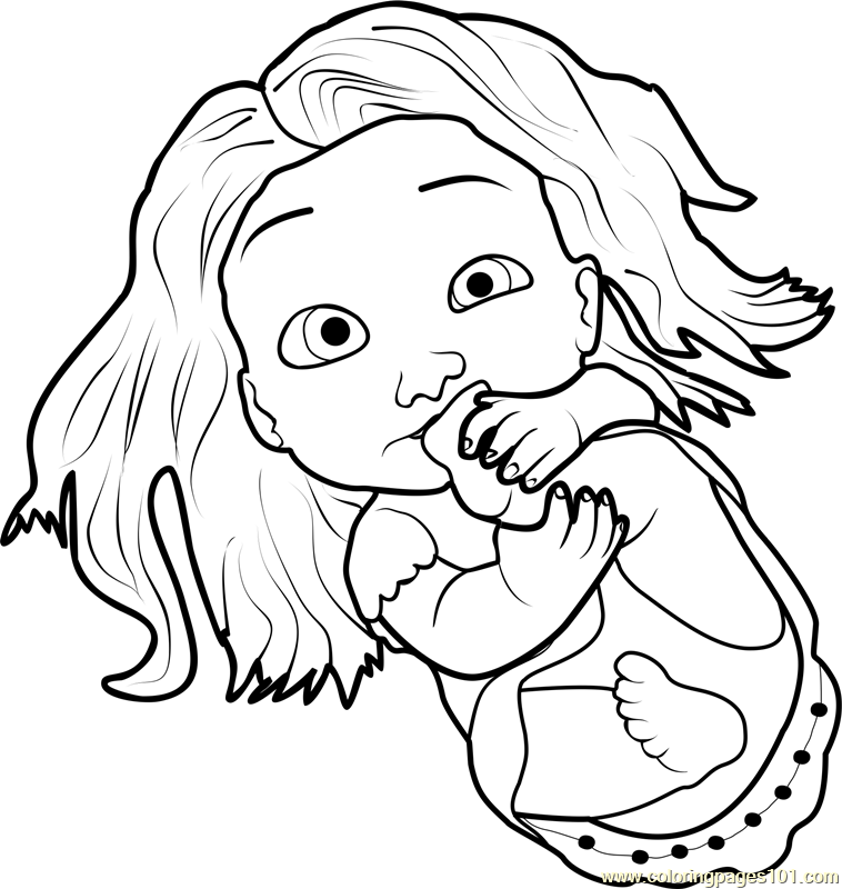 Tangled Rapunzel Coloring Pages To Print / Rapunzel from Disney Tangled