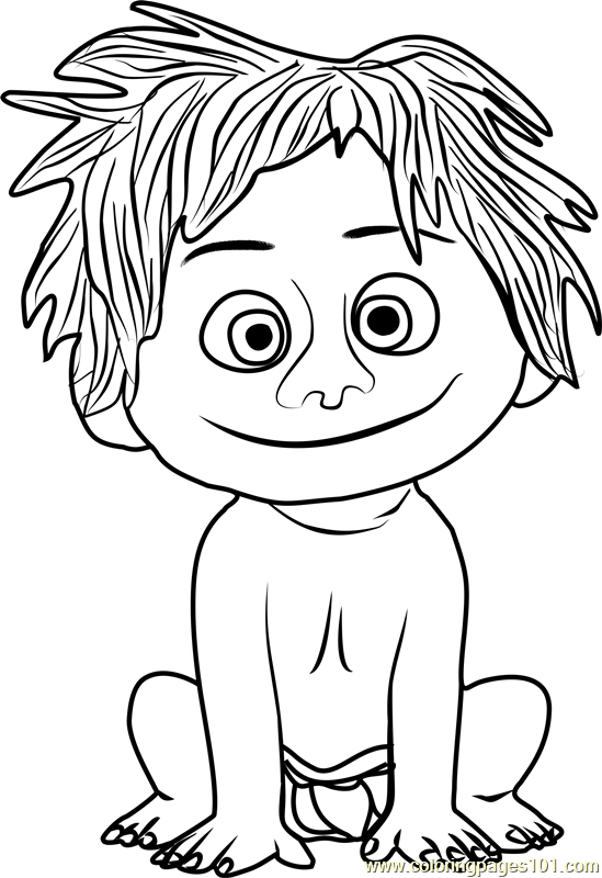 Spot Coloring Page - Free The Good Dinosaur Coloring Pages