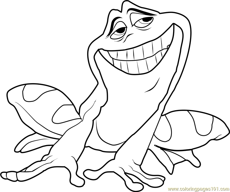Prince Naveen Frog Coloring Page