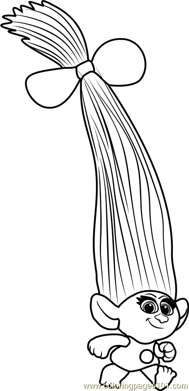 Smidge from Trolls Coloring Page - Free Trolls Coloring Pages
