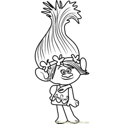 Princess Poppy From Trolls Coloring Pages 1 Princess Poppy From Trolls Worksheets For Kids