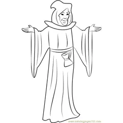 The Grim Reaper Free Coloring Page for Kids