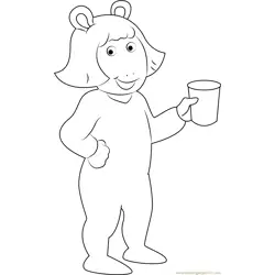 Read Pajamas Free Coloring Page for Kids