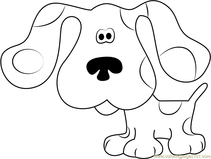 Blue Blue Coloring Page - Free Blue's Clues Coloring Pages
