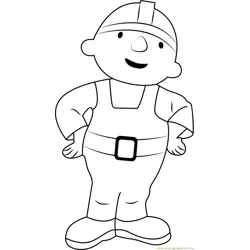 Happy Bob Free Coloring Page for Kids