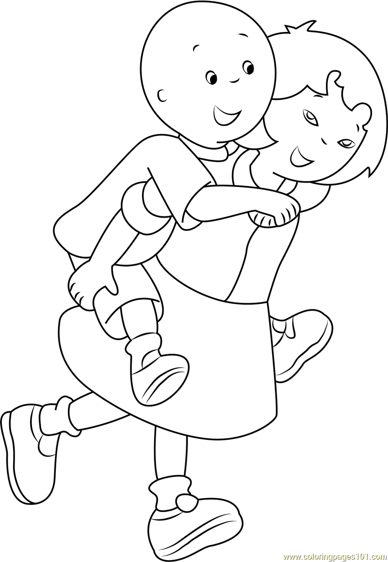caillou coloring pages character - photo #22