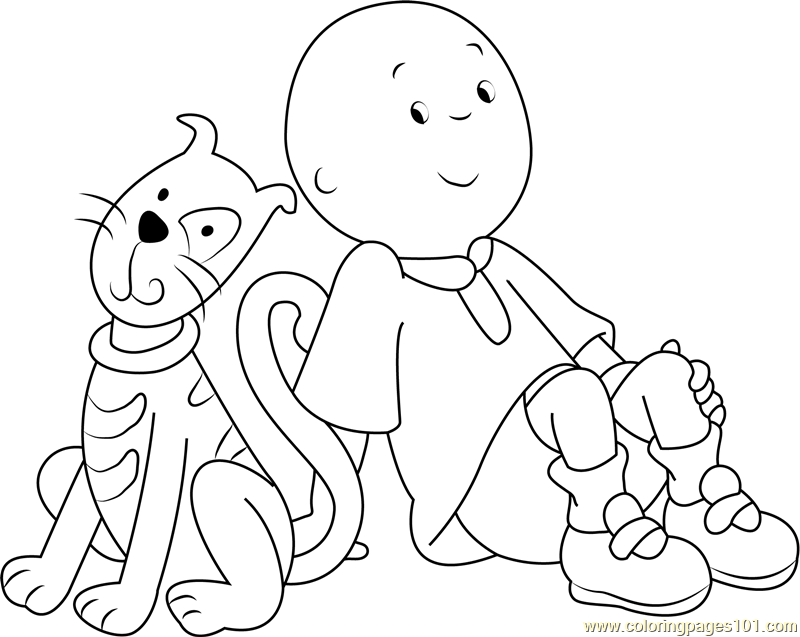 caillou coloring pages character - photo #24