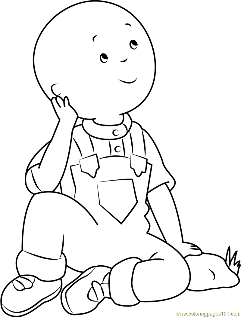 caillou coloring pages games - photo #43