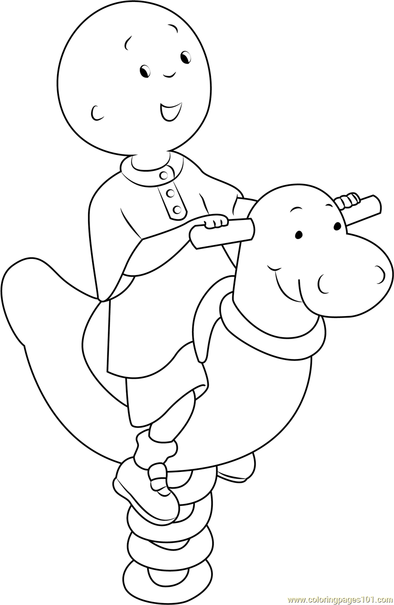 caillou coloring pages games - photo #16