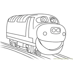 Brewster Running Free Coloring Page for Kids