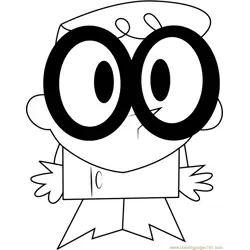 Big Eyes of Dexter Free Coloring Page for Kids