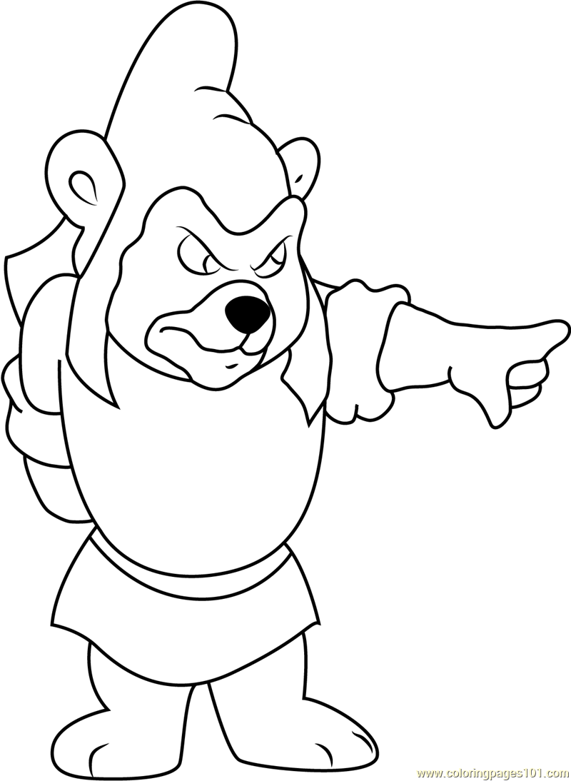 Gummy Bears Coloring Page Free Disney's Adventures of the Gummi Bears