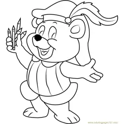 Cubbi Gummi Free Coloring Page for Kids