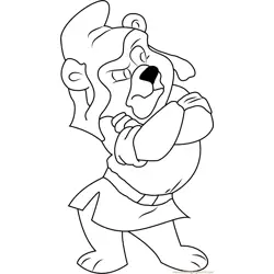 Gruffi Looking Something Free Coloring Page for Kids