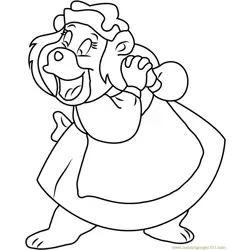Happy Grammi Gummi Free Coloring Page for Kids