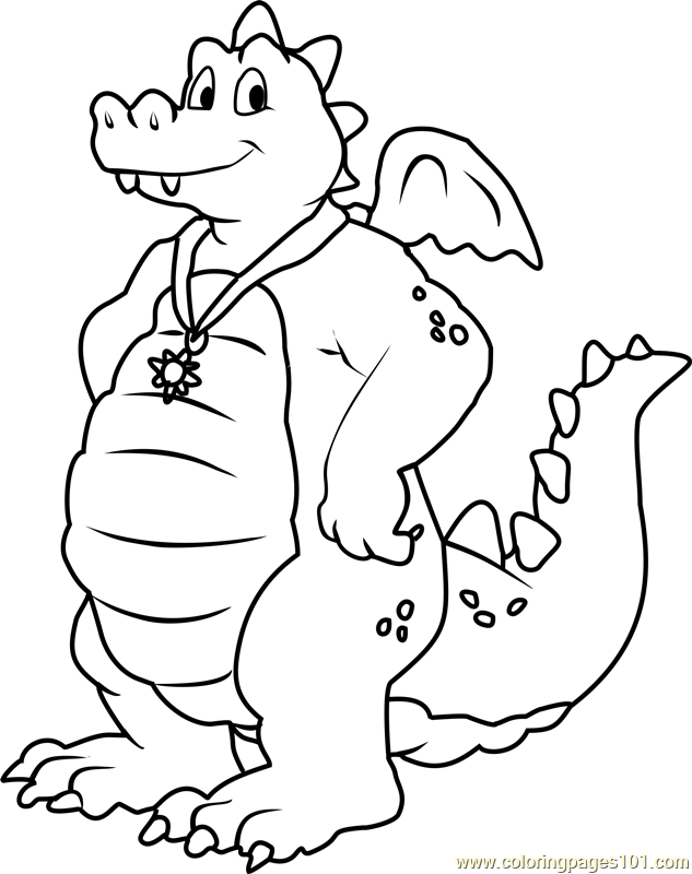 Dragon Tales Ord Blue male Dragon Coloring Page - Free Dragon Tales